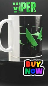 Viper Valorant Character Inspired Print Design Coffee Mug | Sublimation Print Ceramic | White Mug 11oz/15oz & Magic Mug 11oz