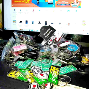 ASTURAJOGJA Paket 5pcs Gantungan Kunci Akrilik Khas JOGJA Souvenir Oleh Oleh Malioboro