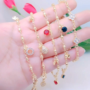 Gelang Tangan Jurai Rantai Wanita Dewasa Bracelet Tembaga Premium Simpel Elegan