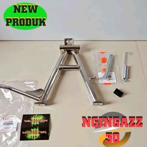 STANDAR TENGAH SATRIA FU CBU FACELIFT BARONG FI WARNA CHROME