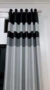 Gorden jendela dan pintu smokring tirai jendela ruang tamu minimalis blackout import motif pelangi