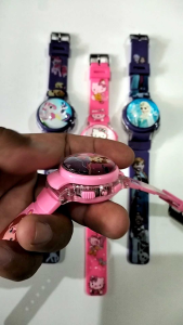 Jam tangan anak karakter+ lampu lucu