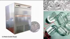 Ice Tube Maker M-120 Bullet Ice Machine 120Kg/Hari Mesin Es Batu Bulat