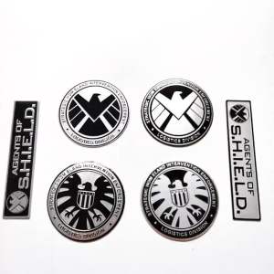 Tem nhôm Shield đại bàng phượng hoàng chịu nhiệt trang trí xe máy ô tô nón bảo hiểm