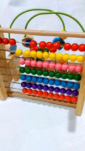 Sempoa kayu / Trojan Learning Portfolios / alat hitung / balok angka / balok gambar / wira game / alur kawat / kuda kayu / sentra berhitung / matematika