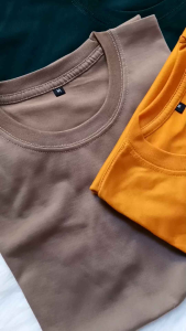 T-Shirt Hitam Pria Wanita Semi Cotton 24s / Kaos Oblong Murah / Kaos Distro Premiun