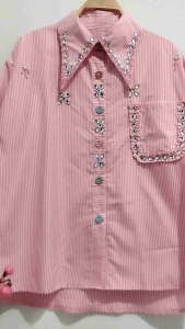 0091 kemeja salur gstyle wayfansix lubana Peyet diamond