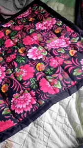 Square Mat 2 Pcs Set Size 20x20 Plain Color Bock to Back