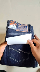 Celana Denim Selvedge Accent Red line 15 oz Black Indigo