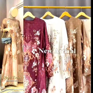 damla id gamis motif simpel royal dress 2025 amore by ruby