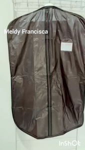 Cover Jas Tempat jas Baju warna Coklat / Sarung jas baju blazer ANTI AIR