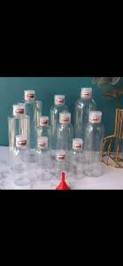 Travel size 10ML 20ML 30ML 50ML 100ML Pet plastic bottle TRANSPARENT FLIP CAP BOTTLE refillable travel