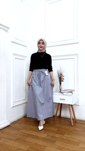 FARASKA - ROK PANJANG CARGO SKIRT WANITA JUMBO TERBARU