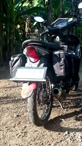 Side Bag Motor Oval Waterproof Sepasang Kapasitas 25 Liter