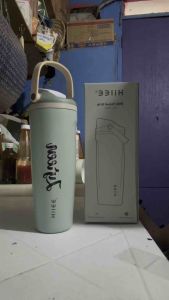 (FREE NAME/BOOT) Hilee Free-Sip Sway Insulated Stainless-Steel Drinking Bottle with Dual Way Spout Integrated Straw and Bucket Handle 30oz/890ml and 40oz/1183ml BPA-Free Leak-Proof Sparkling Sherbet Designed for Travel Education and Sport.