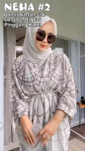 NEHA 2 GAMIS KAFTAN SILK KODE 352 oleh my&me