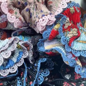 3D โดนัทรัดผม ยางรัดแบบ ผ้าสไตล์เกาหลี ยางรัดผม A-one