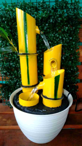 Air Mancur Mini Kekinian Model Bambu Kuning Cod