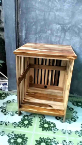 โต๊ะวางของ โต๊ะหัวเตียง โต๊ะข้างหัวเตียง โต๊ะวางของอเนกประสงค์ไม้สัก