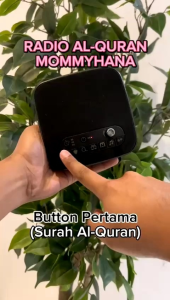 ISLAMIC AUDIO DEVICE BLACK GOLD EDITION MOMMYHANA (RADIO QURAN ZIKIR SELAWAT WHITE NOISE & LULLABY)