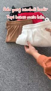 Celana Panjang Wanita Jena Kulot Knit Hornet Premium