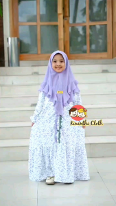 READY GAMIS ANAK PEREMPUAN SUFAH TERMASUK JILBAB MARWA SET