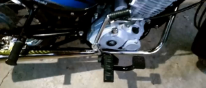 KAWASAKI BAJAJ CT 100 NEW MODEL CHICKEN PIPE with EMBLEM