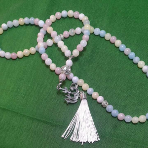 TASBIH BATU MORGANITE 99 BUTIR / LAFAZD / FREE BOX