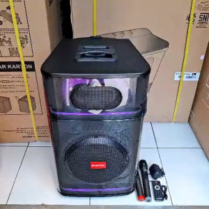 ASATRON VEGA 12INCH SPEAKER PORTABLE MEETING BLUETOOTH KARAOKE 100% ORI