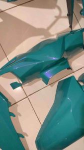 Cover body full halus Honda Beat FI tahun 2013-2014 tosca lembayung custom