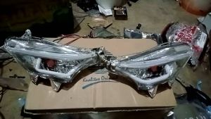 Sen depan Sein depan lampu Sein Honda Supra x 125 Batman Model Custom Alis Running Plus Sein