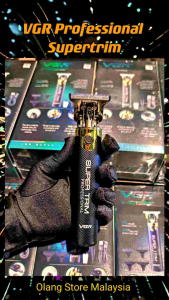 [Produk Original & Ready] VGR Mesin Rambut Pencukur Misai Super Trimmer Besi 理发器 [Metal Body] [Long Lasting Battery 5 Hours]