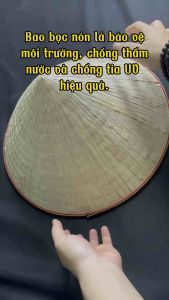 Bao bọc nón lá miếng bảo vệ nón lá có hoạ tiết giúp tăng khả năng bền bỉ tăng thẩm mĩ hơn và chống thấm nước hiệu quả