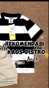 SETELAN ANAK LAKI-LAKI PEREMPUAN ATASAN STRIF BESAR USIA 1-6 TAHUN