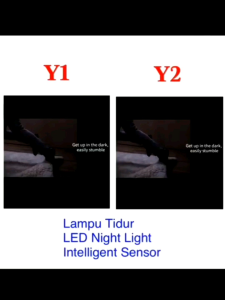 LDNIO Y1/Y2 LED Night Light Intelligent Sensor Touch Sensor Lampu Tidur Auto Motion Sensor
