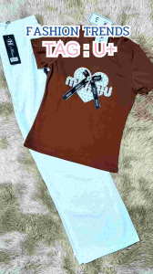 🔖ชุดงานป้าย U+ เสื้อตัวยาว🔖Set 2 ชิ้น