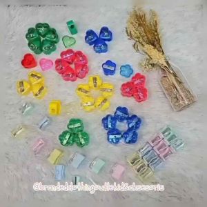 RAUTAN PENSIL PLUS TUTUP / SERUTAN PENSIL JOYKO WARNA PASTEL / RAUTAN PENCIL MOTIF BUNGA / OROTAN PENSIL MOTIF HATI / LOVE FLOWER PENCIL SHARPENER / RSB5346