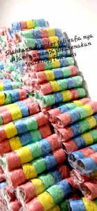 1 PAK TALI RAFIA /TALI PENGIKAT PLASTIK ECERAN SERIBU ISI 10 ROLL