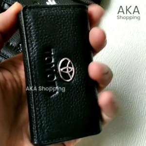 [GK Merk10] Dompet STNK Gantungan Kunci Mobil Kulit Sapi | Lipat Tiga