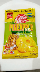 SweetDart Pineapple Candy 50pcs+5pcs free - 220 grams sold per pack
