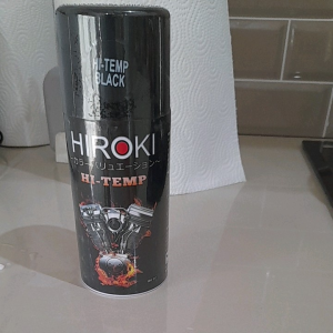 PILOK CAT SEMPROT HIROKI ISI: 300CC PILOK HI TEMP BLACK HIROKI CAT SEMPROT ANTI PANAS HITAM PILOX KNALPOT MESIN TAHAN PANAS 300 CC