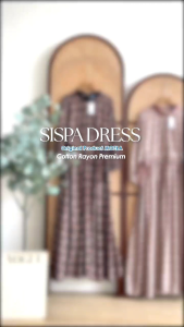 SISPA DRESS COTTON RAYON PREMIUM BY MOELA / GAMIS MOTIF BUNGA KECIL KEKINIAN PINGGANG SERUT LD 110 CM