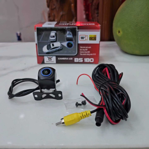 Bộ camera lùi BISONIC BS180 hàng cao cấp chính hãng lắp xe ô tô nét căng full HD 1080 góc rộng 180° thấu kính ánh xanh  tiêu chuản chống nước IP67