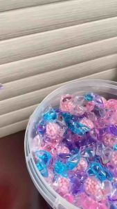 Limited promotion 150pcs 5in1 Laundry Gel Pods Beads Detergent Booster Laundry Lasting Fragrance Gel Liquid Dissolve Pod Sabun Basuh Baju Wangi