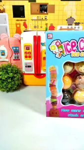 KIDZOONAA - MAINAN ICE CREAM TOWER MAINAN ES KRIM MAINAN ANAK ES CREAM (AGH-1)