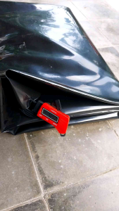 Terpal Kolam Ikan HDPE 3×4m Geomembran 300micron atau 03mm Kualitas Terbaik