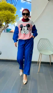 PROMO!! One Set Jeans Hexal Baju Stelan Wanita Kekinian COD YRSTORE23