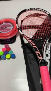 RAKET TENIS BABOLAT PURE AERO PINK FAIR LADY FULLSET SIAP SMASH