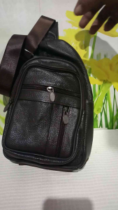 TAS SLIMBAG KULIT 8012/TAS SLEMPANG PRIA KULIT SAPI/TAS DADA KULIT BESAR