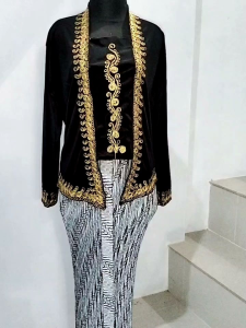 Kebaya Bludru Kutu Baru Bordir Corneli Premium